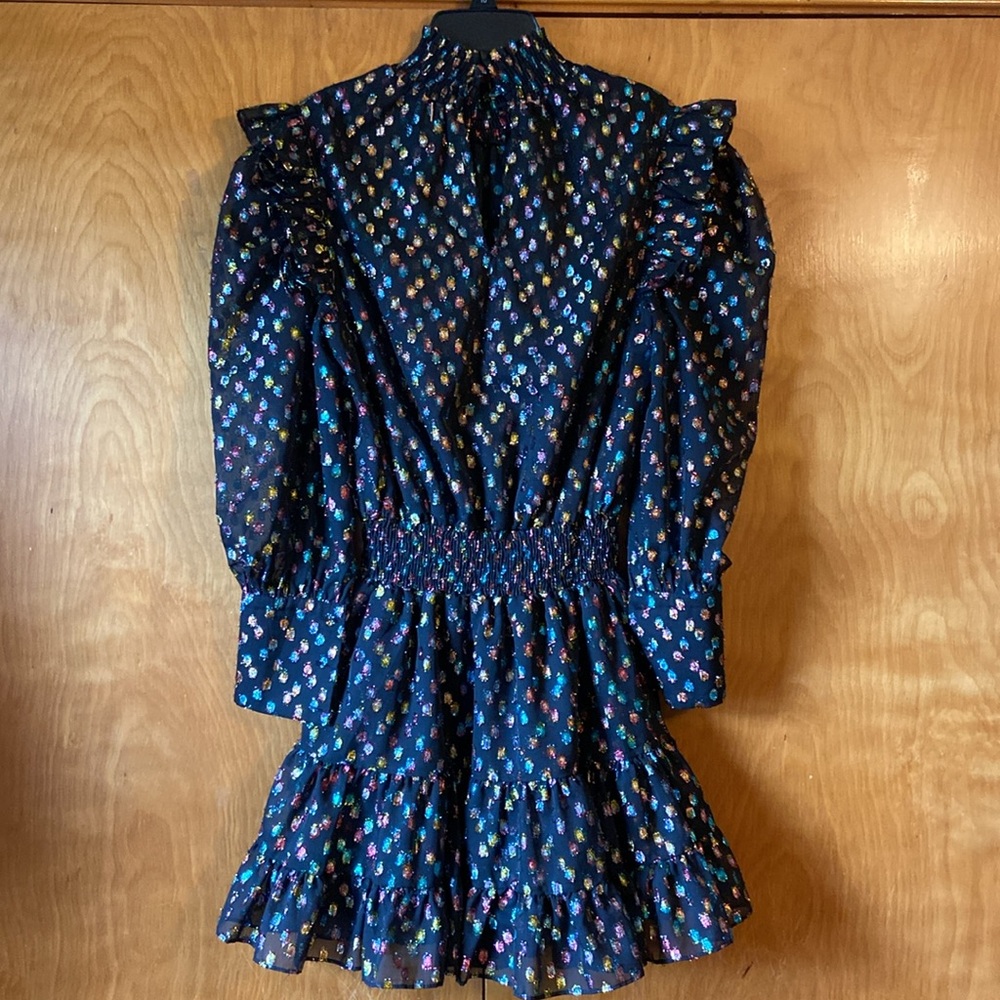 Anthropology MISA Los Angeles Jessa Dress.Red and Black Long Sleeve Dress.Size S - Picture 12 of 16